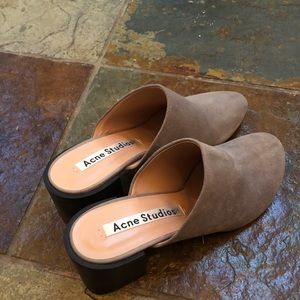 New Acne Studio Leather Mules- EU 40- US 10